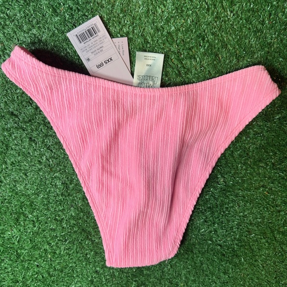 Wild Fable Pink Ribbed Swim Bottom - Picture 4 of 4